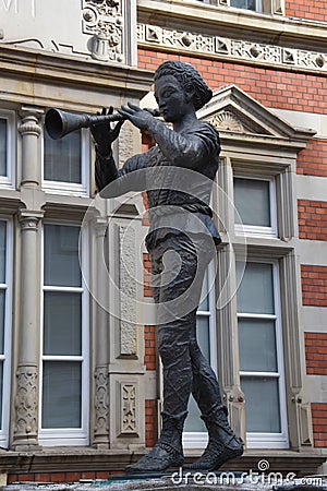 Pied Piper or Rat-Catcher of Hamelin Editorial Stock Photo