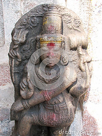 Sculpture of Temples of Hampi Stock Photo