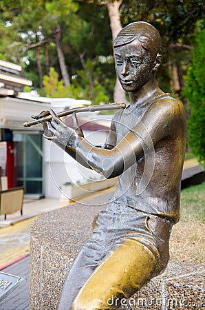 Sculpture Maestro on the promenade. Gelendzhik. Stock Photo