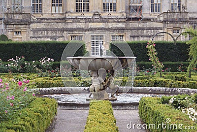 Sculptured fountain. sculptural fountain Stock Photo