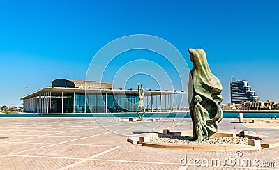 Sculptures at the Bahrain National Museum in Manama Editorial Stock Photo