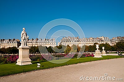 Sculptures in Tuileries Garden Stock Photo