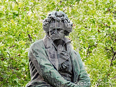 Ludwig van Beethoven monument Vienna Stock Photo