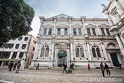 The Scuola Grande di San Rocco, Venice, Italy Editorial Stock Photo
