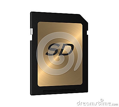 SD Memory card Stock Photo