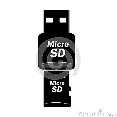 Sdcardreader Vector Illustration