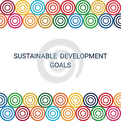 Sustainable Development Goals. Illustration EPS Vector Illustration