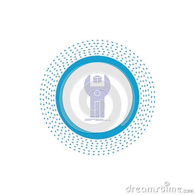 SDK, App, development, kit, programming Glyph Icon. Vector isolated illustration Vector Illustration