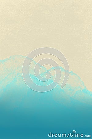 Sea background with space for text. Seascape - Illustration Stock Photo