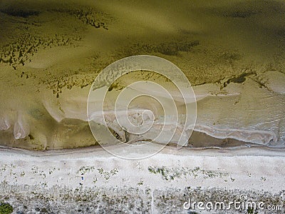 sea beach aerial detail view in summer Stock Photo