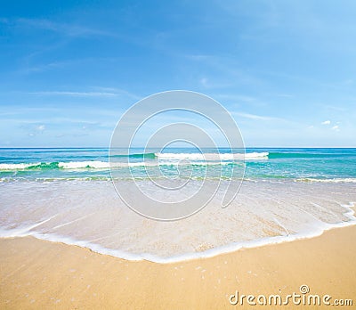 Sea beach landscape natural background Stock Photo