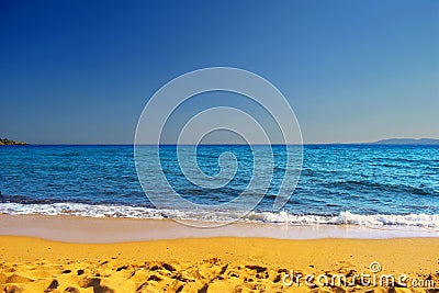 Sea, beach, sky Stock Photo