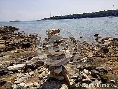 Stonee and sea Stock Photo