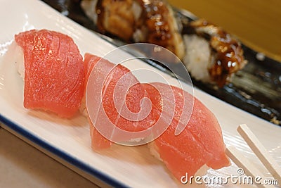 Sea bream sushi Stock Photo