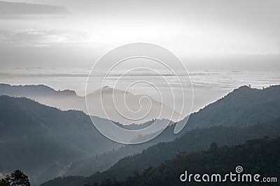 Sea of Clouds Stock Photo