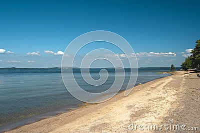 Sea coast in camping near Hanko Stock Photo