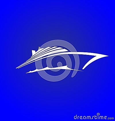 Sea Cruise logo Vector Illustration