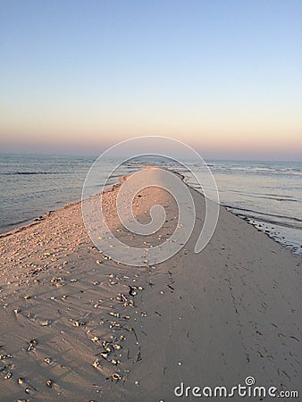 Sea, Desert, Abudhabi,UAE,Dubai Stock Photo