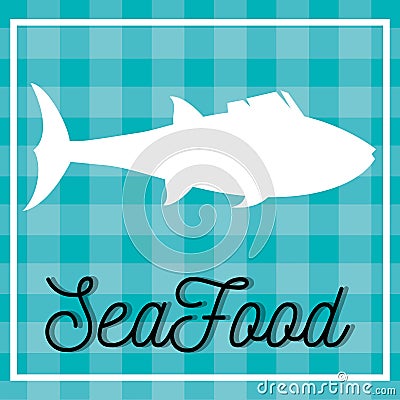 Sea food gastronomy Cartoon Illustration