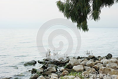 Sea of Galilee Kinneret Stock Photo