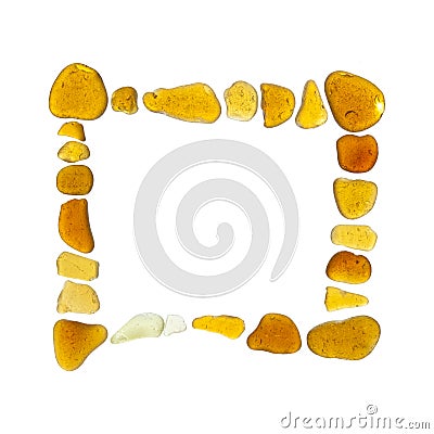 Sea glass pieces Stock Photo