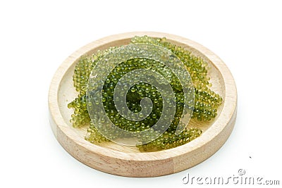 Sea grapes green caviar seaweed Stock Photo