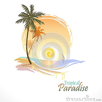 Sea Graphics Series - Hawaiian Holidays Vector Illustration