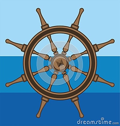 Sea helm Vector Illustration