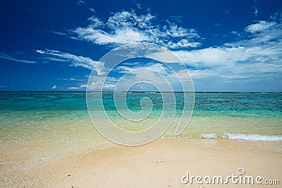 The Sea Horizon from YOSHINO Coast, Okinawa Prefecture/Japan Stock Photo