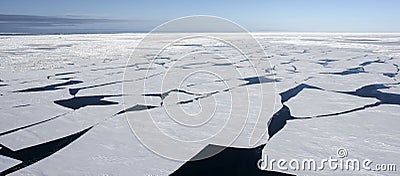 Sea ice on Antarctica Stock Photo