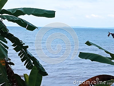 Sea in kotabaru city Stock Photo