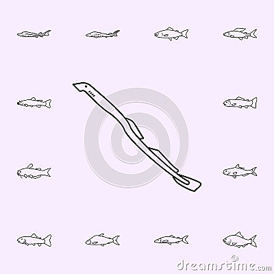 sea lamprey icon. Fish icons universal set for web and mobile Stock Photo