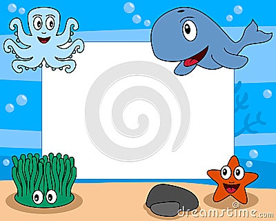 Sea Life Photo Frame [2] Vector Illustration