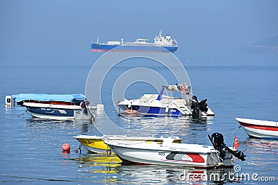 The Sea Of Marmara Bursa, Turkey. Gemlik, destination Editorial Stock Photo