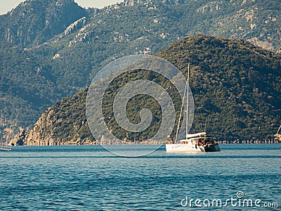 Sea of Marmaris, Turkey with beautiful scenery Stock Photo