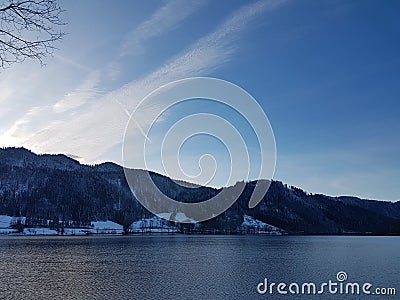 Schliersee in Oberbayern Stock Photo