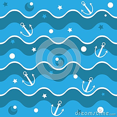 Sea pattern Vector Illustration