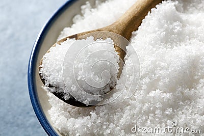 Sea Salt Flakes Stock Photo