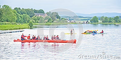 Sea Scouts at Muirtown, Inverness. Editorial Stock Photo