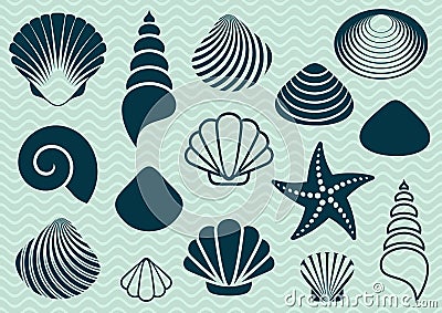 Sea shells Vector Illustration