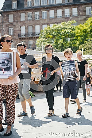 Sea Shepherd protesting against slaughter pilot whales arrest of Editorial Stock Photo