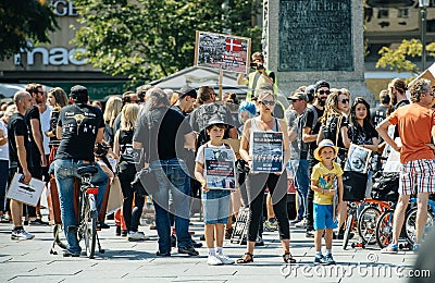 Sea Shepherd protesting against slaughter pilot whales arrest of Editorial Stock Photo