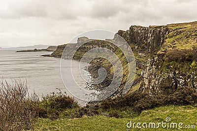 Sea shoreline on Skye Island Stock Photo