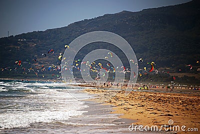 Sea and sky in Tarifa, Spain Stock Photo