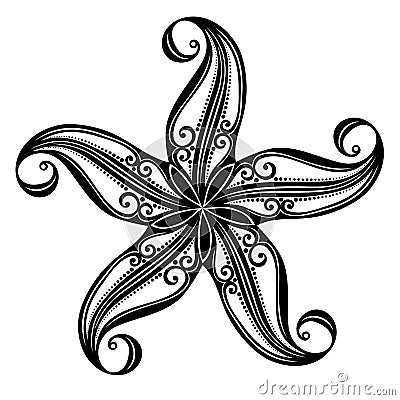 Sea Starfish Vector Illustration