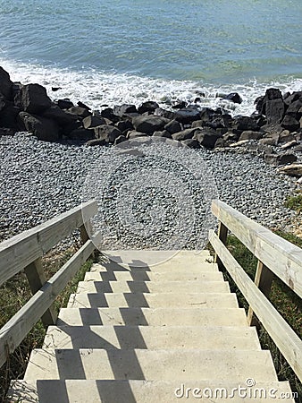 Sea Steps Stock Photo