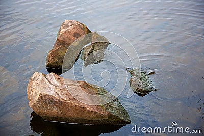 Sea stone water rock blue sky Stock Photo