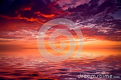 Sea sunrise, high definition photo big size Stock Photo