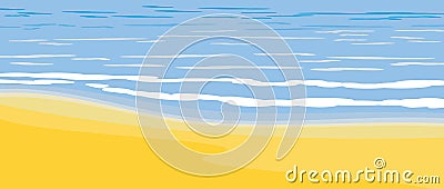 Sea surf. Fragment Vector Illustration