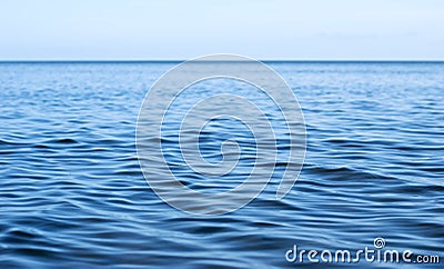 Sea surface with ripples Stock Photo